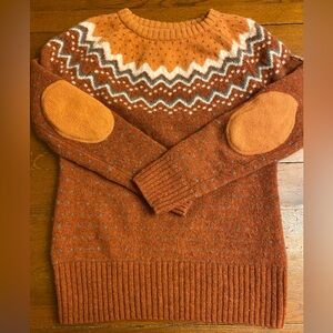 Fjallraven Övik Knit Sweater W Autumn Leaf-Desert Brown 100% Wool Women’s S